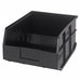 G7047 Shelf Bin Black Polypropylene 7 in