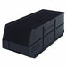 G7051 Shelf Bin Black Polypropylene 7 in