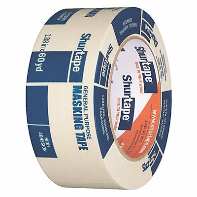 Painters Masking Tape 1 7/8 W 60yd L Tan