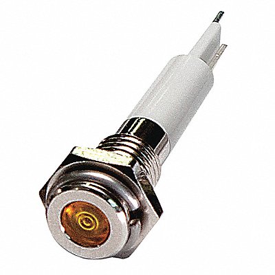 Flat Indicator Light Yellow 12VDC