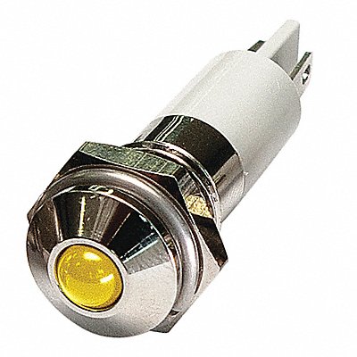Round Indicator Light Yellow 12VDC