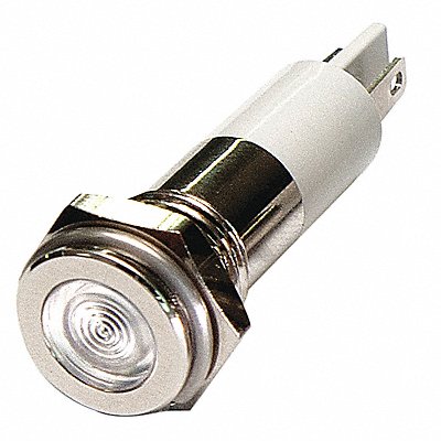 Flat Indicator Light White 110VAC