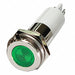 Flat Indicator Light Green 12VDC