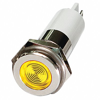 Flat Indicator Light Yellow 24VDC