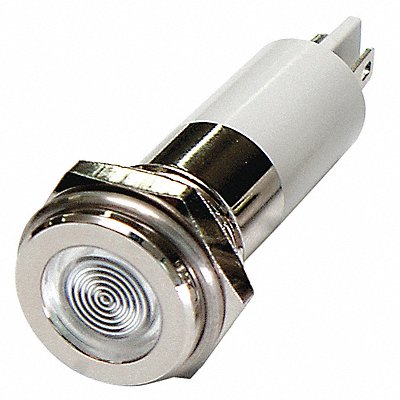 Flat Indicator Light White 24VDC