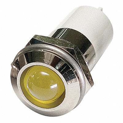 Round Indicator Light Yellow 12VDC