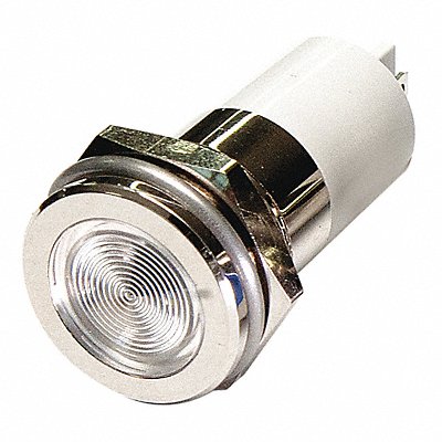 Flat Indicator Light White 24VDC