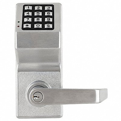 Electronic Lock Brushed Chrome 12 Button