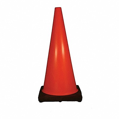 CONE 28IN RED/ORANGE W/BLACK BASE