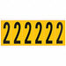 Number Label 2 1-1/2 in W x 3-1/2 in H