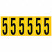 Number Label 5 1-1/2 in W x 3-1/2 in H