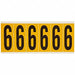 Number Label 6 1-1/2 in W x 3-1/2 in H