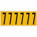 Number Label 7 1-1/2 in W x 3-1/2 in H