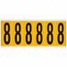 Number Label 8 1-1/2 in W x 3-1/2 in H