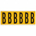 Letter Label B 1-1/2 in W x 3-1/2 in H