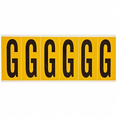 Letter Label G 1-1/2 in W x 3-1/2 in H