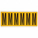 Letter Label M 1-1/2 in W x 3-1/2 in H