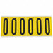 Letter Label O 1-1/2 in W x 3-1/2 in H