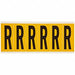 Letter Label R 1-1/2 in W x 3-1/2 in H