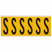 Letter Label S 1-1/2 in W x 3-1/2 in H