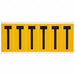 Letter Label T 1-1/2 in W x 3-1/2 in H