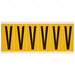 Letter Label V 1-1/2 in W x 3-1/2 in H