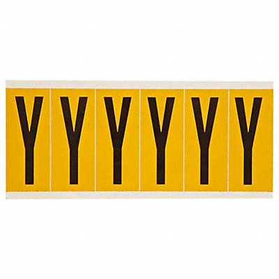 Letter Label Y 1-1/2 in W x 3-1/2 in H