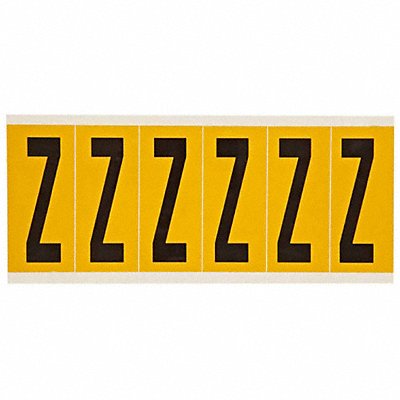 Letter Label Z 1-1/2 in W x 3-1/2 in H