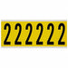 Number Label 2 1-1/2 in W x 3-1/2 in H