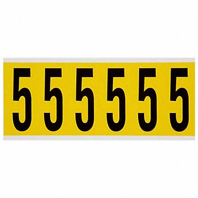 Number Label 5 1-1/2 in W x 3-1/2 in H