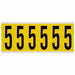 Number Label 5 1-1/2 in W x 3-1/2 in H