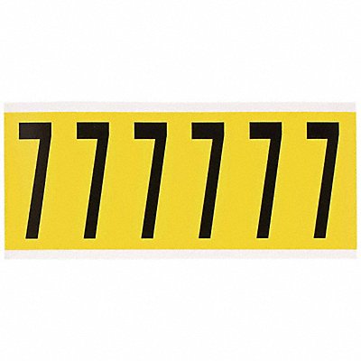 Number Label 7 1-1/2 in W x 3-1/2 in H