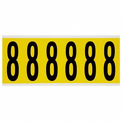 Number Label 8 1-1/2 in W x 3-1/2 in H