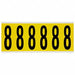 Number Label 8 1-1/2 in W x 3-1/2 in H