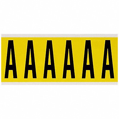 Letter Label A 1-1/2 in W x 3-1/2 in H