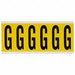 Letter Label G 1-1/2 in W x 3-1/2 in H