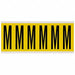 Letter Label M 1-1/2 in W x 3-1/2 in H