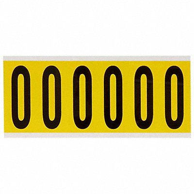 Letter Label O 1-1/2 in W x 3-1/2 in H
