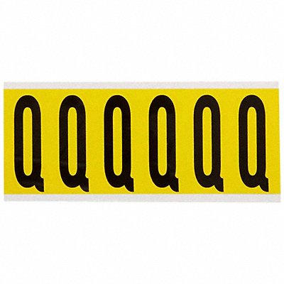 Letter Label Q 1-1/2 in W x 3-1/2 in H