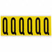 Letter Label Q 1-1/2 in W x 3-1/2 in H
