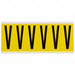 Letter Label V 1-1/2 in W x 3-1/2 in H