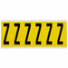 Letter Label Z 1-1/2 in W x 3-1/2 in H