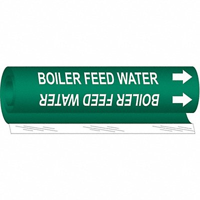 Pipe Markr Boiler Feed Water 5in H 8in W
