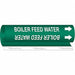 Pipe Markr Boiler Feed Water 5in H 8in W