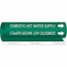 Pipe Mrkr Domestic Hot Watr Supply 5in H