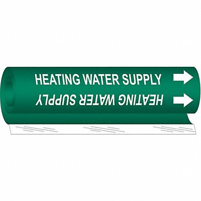 Pipe Mrkr Heating Watr Spply 5in H 8in W