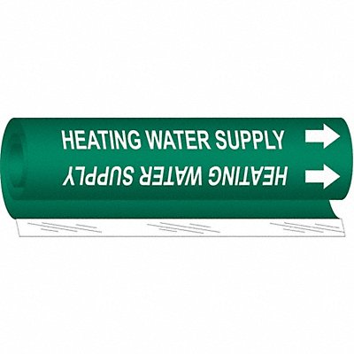 Pipe Marker Heating Water Supply 26in H