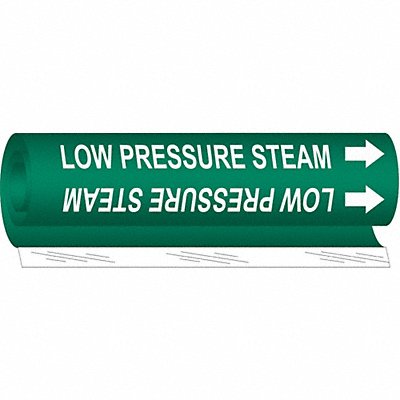 Pipe Mrkr Low Pressure Steam 5in H 8in W