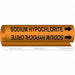 Pipe Mrkr Sdium Hypochlorite 5in H 8in W