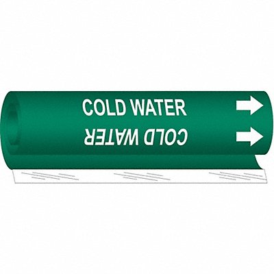 Pipe Marker Cold Water 26 in H 12 in W
